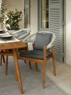 Sedia Da Giardino In Legno Di Acacia Malmo 2 Pz