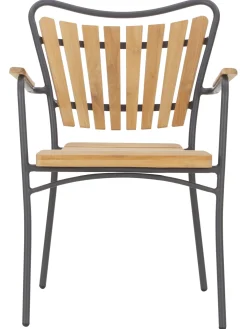 Sedia Da Giardino In Legno Con Braccioli Hard & Ellen