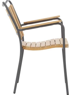 Sedia Da Giardino In Legno Con Braccioli Hard & Ellen