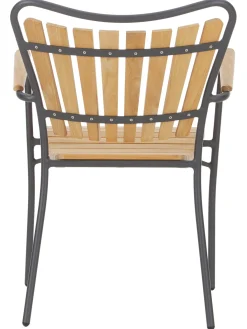 Sedia Da Giardino In Legno Con Braccioli Hard & Ellen