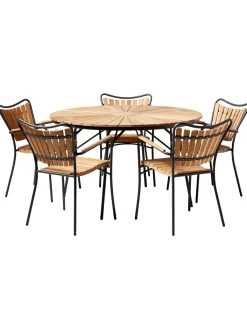 Sedia Da Giardino In Legno Con Braccioli Hard & Ellen