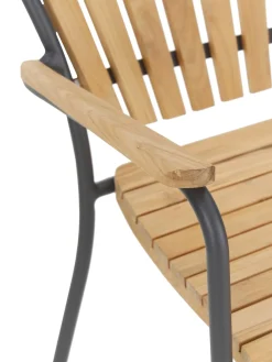 Sedia Da Giardino In Legno Con Braccioli Hard & Ellen