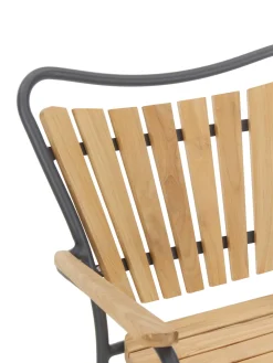 Sedia Da Giardino In Legno Con Braccioli Hard & Ellen