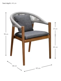 Sedia Da Giardino In Legno Di Acacia Malmo 2 Pz