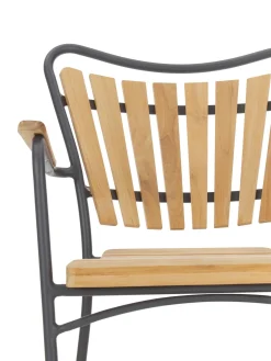 Sedia Da Giardino In Legno Con Braccioli Hard & Ellen