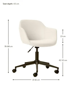 Sedia Da Scrivania Imbottita Con Seduta Stretta Fiji