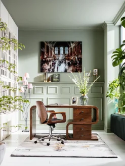 Sedia Da Scrivania In Similpelle Patron, Regolabile In Altezza