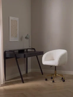 Sedia Da Scrivania In Teddy Emmie, Regolabile In Altezza