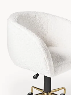 Sedia Da Scrivania In Teddy Emmie, Regolabile In Altezza