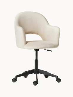 Sedia Da Scrivania In Velluto Rachel, Regolabile In Altezza