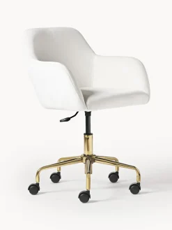 Sedia Da Scrivania In Velluto Lucie