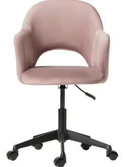 Sedia Da Scrivania In Velluto Rachel, Regolabile In Altezza