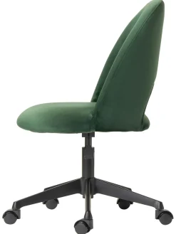 Sedia Da Scrivania In Velluto Rachel, Regolabile In Altezza