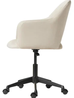 Sedia Da Scrivania In Velluto Rachel, Regolabile In Altezza