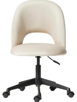 Sedia Da Scrivania In Velluto Rachel, Regolabile In Altezza