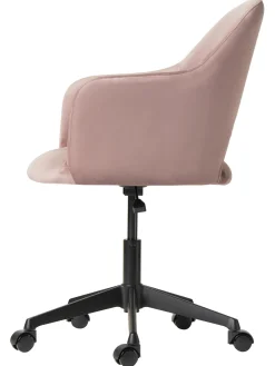 Sedia Da Scrivania In Velluto Rachel, Regolabile In Altezza