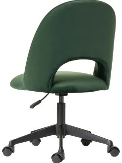 Sedia Da Scrivania In Velluto Rachel, Regolabile In Altezza