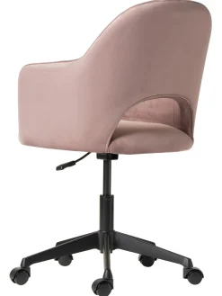 Sedia Da Scrivania In Velluto Rachel, Regolabile In Altezza
