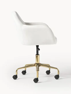 Sedia Da Scrivania In Velluto Lucie