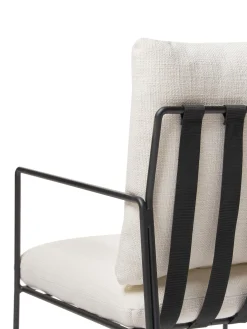 Sedia Imbottita Con Struttura In Metallo Wayne