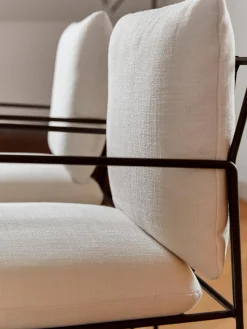 Sedia Imbottita Con Struttura In Metallo Wayne