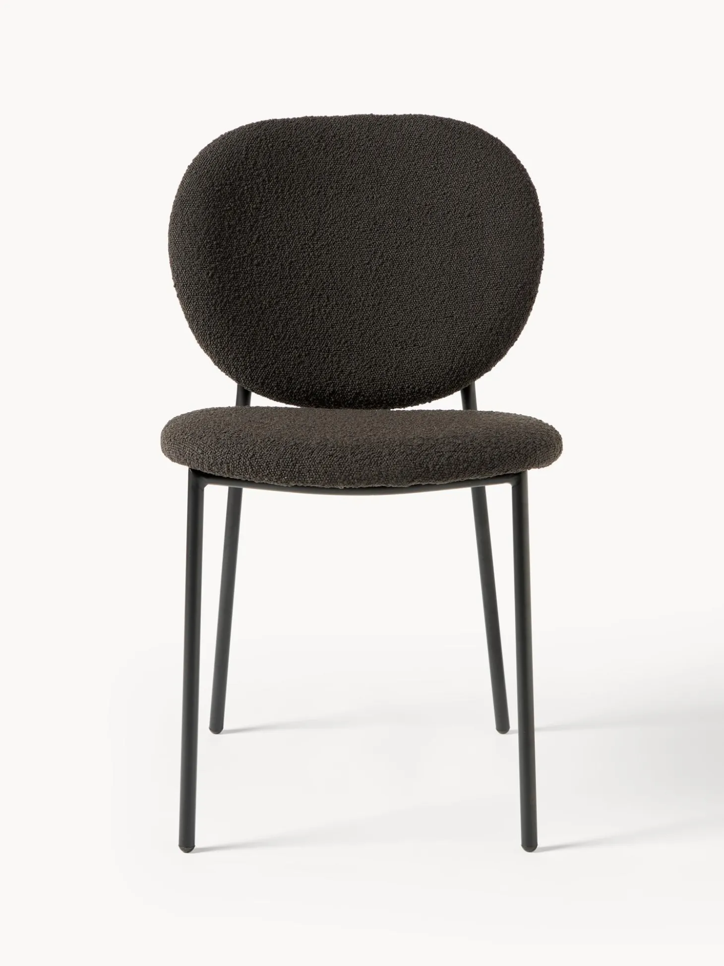 Sedia Imbottita In Boucle Ulrica 2 Pz