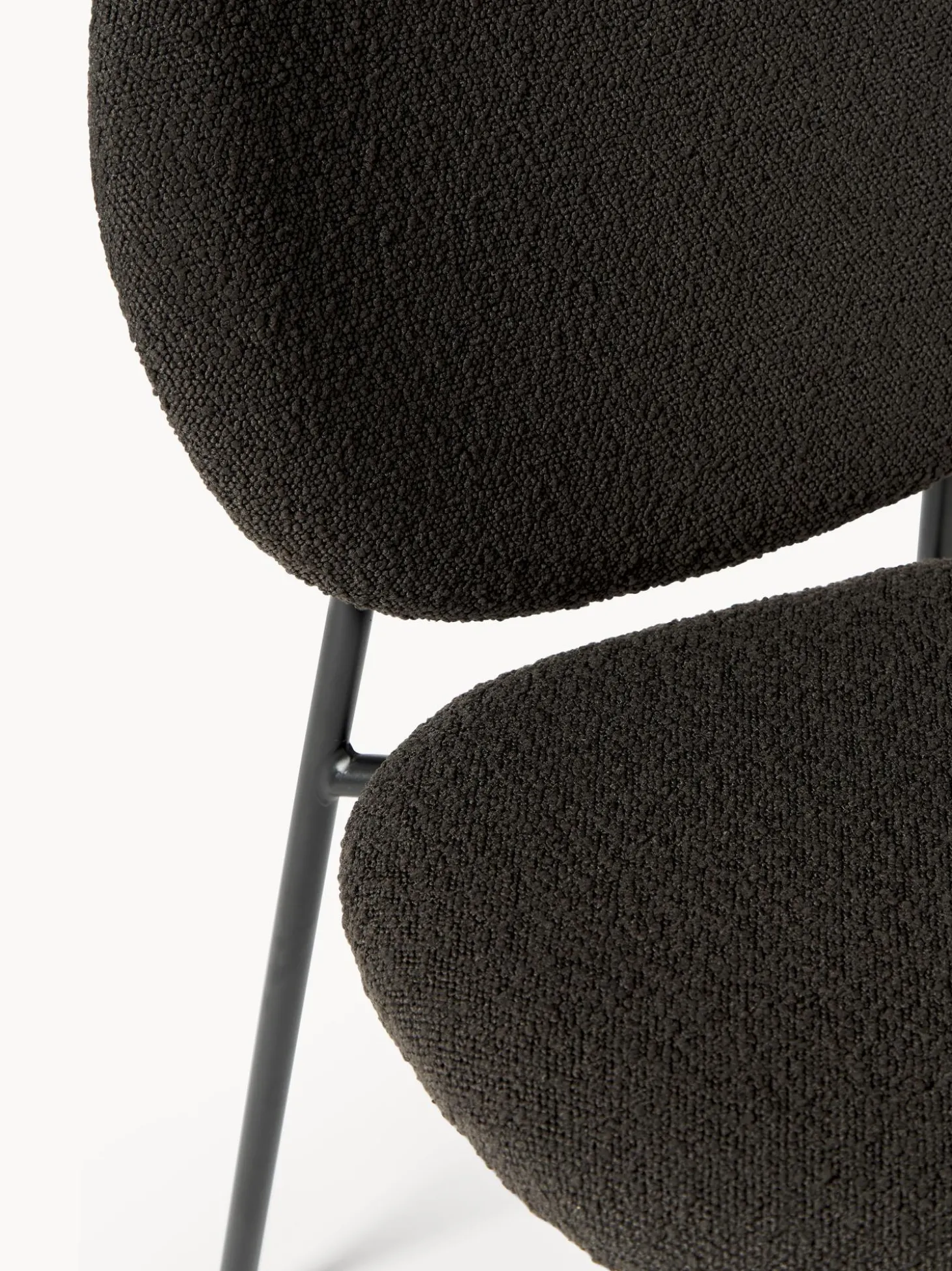 Sedia Imbottita In Boucle Ulrica 2 Pz