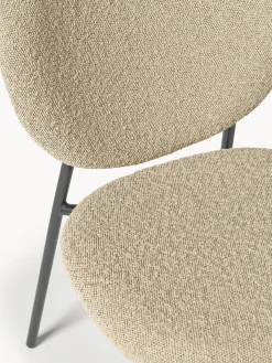 Sedia Imbottita In Boucle Ulrica 2 Pz