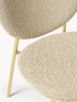 Sedia Imbottita In Boucle Ulrica 2 Pz