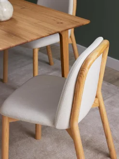 Sedia Imbottita In Legno Di Frassino Julie