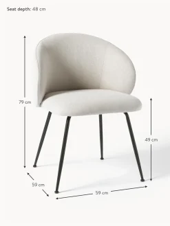 Sedia Imbottita In Tessuto Luisa 2 Pz