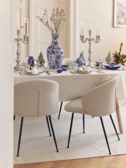 Sedia Imbottita In Tessuto Luisa 2 Pz