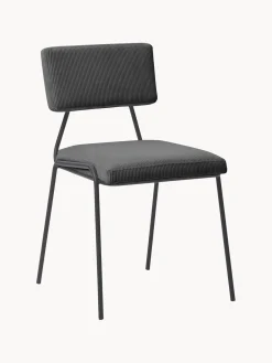 Sedia Imbottita In Velluto A Coste Mats 2 Pz