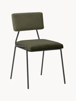 Sedia Imbottita In Velluto A Coste Mats 2 Pz