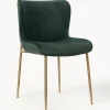 Sedia Imbottita In Velluto Tess