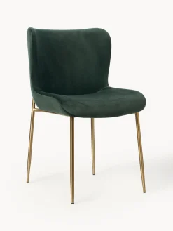 Sedia Imbottita In Velluto Tess