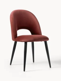 Sedia Imbottita In Velluto Rachel