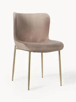 Sedia Imbottita In Velluto Tess