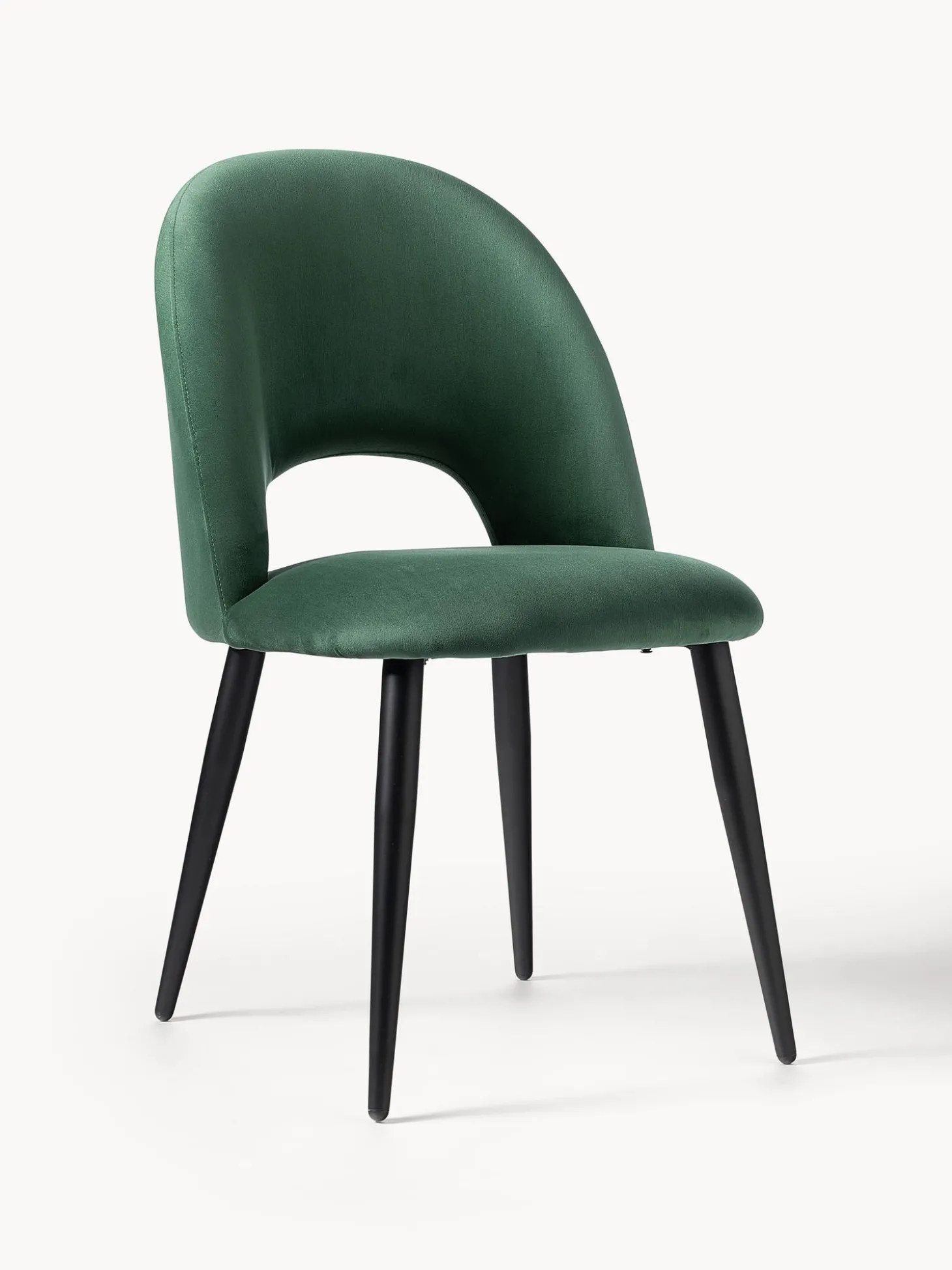 Sedia Imbottita In Velluto Rachel