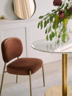 Sedia Imbottita In Velluto Viggo