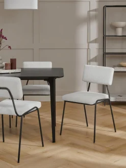 Sedia Imbottita In Velluto A Coste Mats 2 Pz