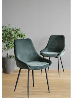 Sedia Imbottita In Velluto Sierra 2 Pz