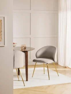 Sedia Imbottita In Velluto Luisa 2 Pz