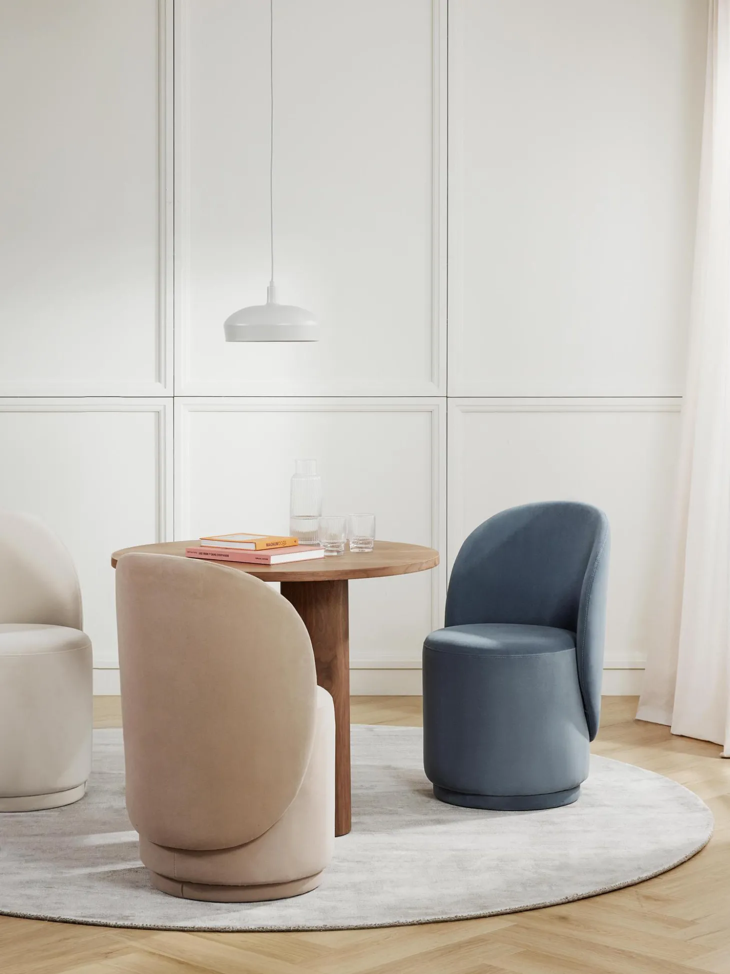 Sedia Imbottita In Velluto Zeyno