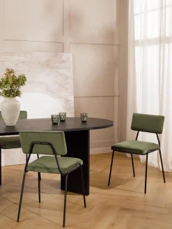 Sedia Imbottita In Velluto A Coste Mats 2 Pz