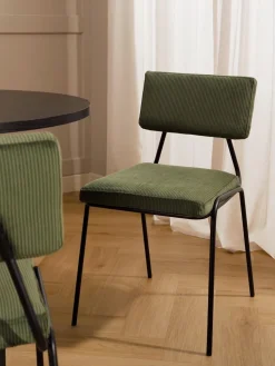 Sedia Imbottita In Velluto A Coste Mats 2 Pz