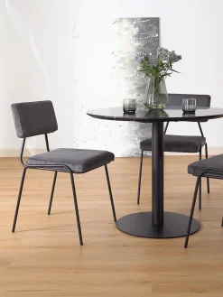 Sedia Imbottita In Velluto A Coste Mats 2 Pz