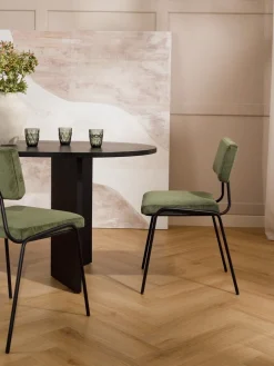 Sedia Imbottita In Velluto A Coste Mats 2 Pz