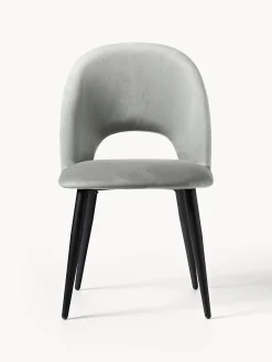 Sedia Imbottita In Velluto Rachel