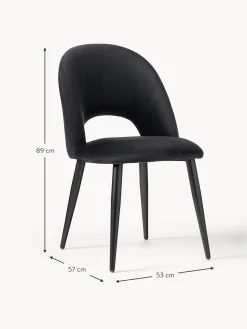 Sedia Imbottita In Velluto Rachel